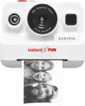 Easypix InstantFUN 10095 skaitmeninis momentinės spaudos fotoaparatas, terminė nespalvota spauda, 5,7 x 9,2 cm nuotraukos, 2000 mAh