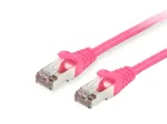 Equip Cat.6 S/FTP jungiamasis laidas, 50 m, rožinis