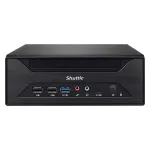 Shuttle XPC slim Barebone XH610 - S1700, Intel H610, 1xDP, 1xHDMI, 1x VGA, 2x COM (RS232), 2x LAN (2.5G ir 1G), 1x slim 5,25 colio, 2x 3,5 colio, 2x M.2, 24/7 nuolatinis darbas