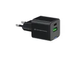 Conceptronic 2 prievadų 20W GaN USB PD įkroviklis, USB-C x 1, USB-A x 1, QC 3.0, PPS