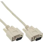 VGA laidas 15 kai&scaron;čių HD ki&scaron;tukas / ki&scaron;tukas smėlio spalvos 1 m InLine 17712C