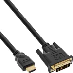 InLine HDMI į DVI laidas, ki&scaron;tukas / 18+1 ki&scaron;tukas, auksuotas, 7,5 m