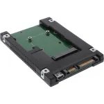 InLine 76620B Juodas 2,5 colio SATA į mSATA SSD adapteris