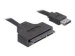 SATA kabelis DeLOCK ESATAP-100 0,5 m juodas
