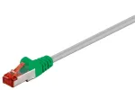 Tinklo kabelis Goobay 68456 žaliai pilka 1 m Cat6 S/FTP