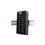 USB mazgas EXSYS EX-1187HMVS USB 3.2 Gen 1 Type-A, 7 prievadų su varžtais, pramoninis