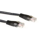 ACT Black 1,5 m U/UTP CAT6 RJ45 jungiamasis laidas