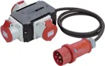 Bachmann H07RN-F5G - maitinimo &scaron;akotuvas - IEC 60309 16A į IEC 60309 16A - AC 230/400 V - 16 A - 2,0 m - lauko (349.035)