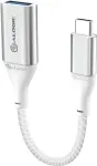 Alogic Super Ultra USB-C (M) į USB-A (M) adapteris, USB 3.1 Gen 1, 3 A, 15 cm, sidabrinis (ULCAA-SLV)