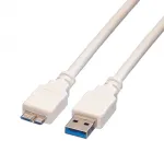 VALUE USB laidas - USB A tipas (ki&scaron;tukas) į Micro USB B tipą (ki&scaron;tukas)
