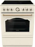 Gorenje GECS6B70CLI Laisvai pastatoma viryklė su keramine kaitlente, smėlio spalvos