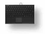 Klaviatūra KeySonic KSK-5211ELU (DE) QWERTZ, USB, juoda, su foniniu ap&scaron;vietimu