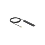 WiFi antena DELOCK 5.8 GHz RP-SMA ki&scaron;tukas, kryptinė 3 dBi su 3 m RG-174 kabeliu, juoda, lipni