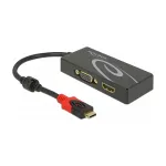 USB grafikos adapteris DeLOCK 87730, 3840 x 2160 pikselių, juodas