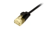 Equip Cat.6A U/UTP plonas lizdinis kabelis 1,0 m juodas 10000 Mbit/s