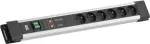 Bachmann CONNECTUS 6xUTE 1xGVS 1x jungiklis 2,0m CEE7/7 Pilka (BM005931)