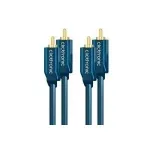 Stereo garso kabelis (2x RCA ki&scaron;tukas / 2x RCA ki&scaron;tukas) - 1,0 m RCA koaksialinis kabelis galingam stereogarsui