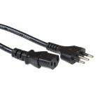 Maitinimo laidas ACT Powercord itali&scaron;kas ki&scaron;tukas - C13 juodas 1,8 m