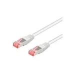 Wentronic Goobay CAT 6 jungiamasis kabelis, S/FTP (PiMF), baltas, 1,5 m - LSZH halogenų neturintis, varis (95587)