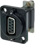 Neutrik NADB9FF-B kabelio adapteris VGA juodas - nerūdijantis plienas (NADB9FF-B)