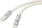 Renkforce USB-C&reg; laidas USB 2.0 USB-C&reg; ki&scaron;tukas, USB-C&reg; ki&scaron;tukas 0,50 m Baltas RF-6056874
