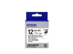 Epson LK-4WBQ juosta etiketėms lyginimui ant drabužių, juoda/balta, 12 mm (5 m)