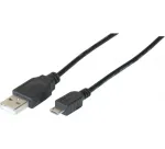 Hypertec 149692-HY USB 2.0 laidas 2 m USB A Micro-USB B juodas