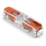 WAGO 221-2411 Inline Splicing Connector 2-Conductor 4 mm&sup2; 60-Pack