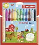 STABILO 380/12 Fineliner ra&scaron;iklių rinkinys &ndash; 12 spalvų, 0,4 mm antgalis, vandens pagrindo ra&scaron;alas | Kur.lt