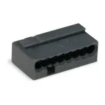WAGO 243-208 PUSH WIRE&reg; jungtis, pilka, 6 A, 100 V, 2 laidai, 0,5&ndash;1,5 mm&sup2;