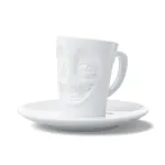 FIFTYEIGHT PRODUCTS FIFTYEIGHT Espresso Puodelis su Rankena 80ml - Funny White