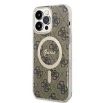 Guess IML 4G MagSafe Dėklas, skirtas iPhone 14 Pro Max, rudas