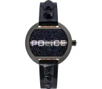 Police moteri&scaron;kas laikrodis PL16070BSU03P 36mm mėlynas ciferblatas mėlyna odinė apyrankė