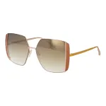 ANA HICKMANN Moteri&scaron;ki akiniai nuo saulės AH3189-5605B - Rėmelis i&scaron; rudo acetato, rudi gradientiniai polikarbonato lę&scaron;iai, 57 mm lę&scaron;io plotis, UV400 apsauga