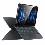 USAMS apsauginis dėklas su klaviatūra, skirta iPad Pro 12.9 (2018-2022) juoda, Miaoke serija IPP12MG01 (US-BH876)