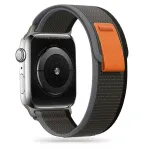TECH-PROTECT Nylon Apple Watch 4 / 5 / 6 / 7 / 8 / SE / Ultra (42 / 44 / 45 / 49 mm) Black/Orange