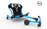 EzyRoller Spinner Pro X Foot-Powered Go Kart with 360&deg; Spin, Blue, 10+ Years