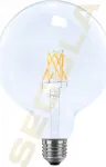 SEGULA LED Globe 125 Clear E27 6.5W 650Lm 2700K &Scaron;ilta balta, pritemdoma