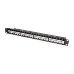 LogiLink NK4045 Keystone pataisos skydas 1U 48 prievadų neekranuotas juodas