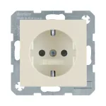 Berker 47238982 SCHUKO ki&scaron;tukinis lizdas su dangteliu, įleidžiamas, 16A 250V, baltas (RAL 9010)