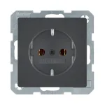Berker Q.1/Q.3 SCHUKO rozetė 1 vieta, antracito aksomas, 16A 250V, įmontuojama
