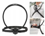 SUNNYLIFE lankstus kaklo laikiklis, skirtas DJI Osmo Pocket 3/4 ir POV veiksmo kameroms, juodos spalvos