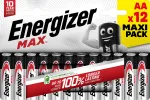 Energizer Max AA &scaron;arminės baterijos, 1,5 V, 12 vnt. pakelis