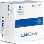 DSIT DANICOM CAT6A S/FTP 100 m vientiso laidininko instaliacinis kabelis - LSZH (Dca)