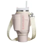 STANLEY All-Day Quencher Carry-All apsauginis ne&scaron;iojimo dėklas 1,18 L termosui su &scaron;iaudeliu, &scaron;viesiai rožinis