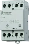 Finder 22 serijos modulinis kontaktorius 22.44.0.024.4710, 3 NO + 1 NC, 24 V AC/DC ritė, 40 A