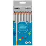 LAMY colorplus spalvoti pie&scaron;tukai, 24 spalvų rinkinys, ergonomi&scaron;kos trikampės formos, matinis pavir&scaron;ius, nesilaužiantis &scaron;vinas, kartoninė dėžutė 1233469