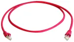 TELEG&Auml;RTNER komutacinis kabelis F/UTP Cat.5e 2,5m MP8 FS100 LSZH raudonas L00002D0086
