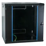 EFB 19 colių sieninis tinklo spintelė 12U, fiksuota, vienos sekcijos, RAL 9005, gylis 600 mm (691712VTS.60)