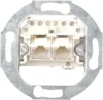Gira atraminis žiedas su centrine plok&scaron;te UAE/IAE/ISDN lizdams, System 55, E2, Event, Esprit, ClassiX, F100, 1 vietos, įleidžiamas, 50x50 mm anga, be halogenų termoplastikas 018700
